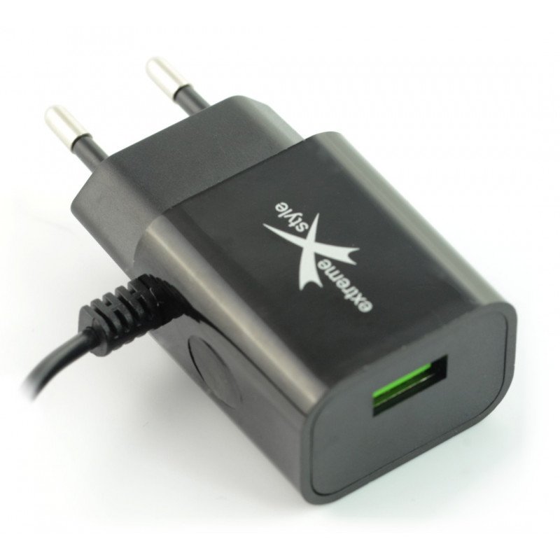 Ampere ATCMU24B microUSB + USB 2.4A Netzteil - schwarz