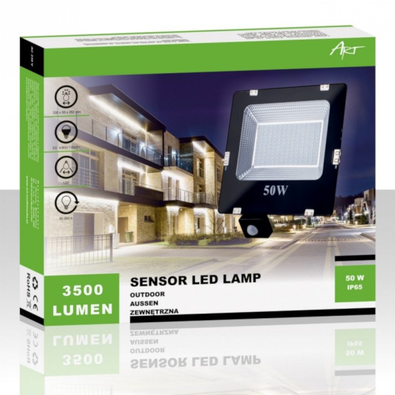 LED ART Außenleuchte, 50W, 3500lm, IP65, AC220-246V, 4000K - neutralweiß