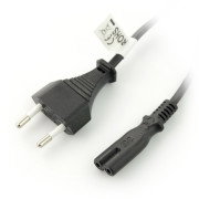 Netzkabel EURO (Funk) CEE 7/16 - IEC 320 C7 1,8 m - schwarz