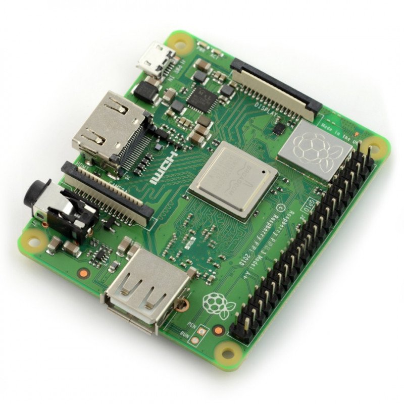 Raspberry Pi 3 Modell A + WiFi Dual Band Bluetooth 512 MB RAM 1,4 GHz