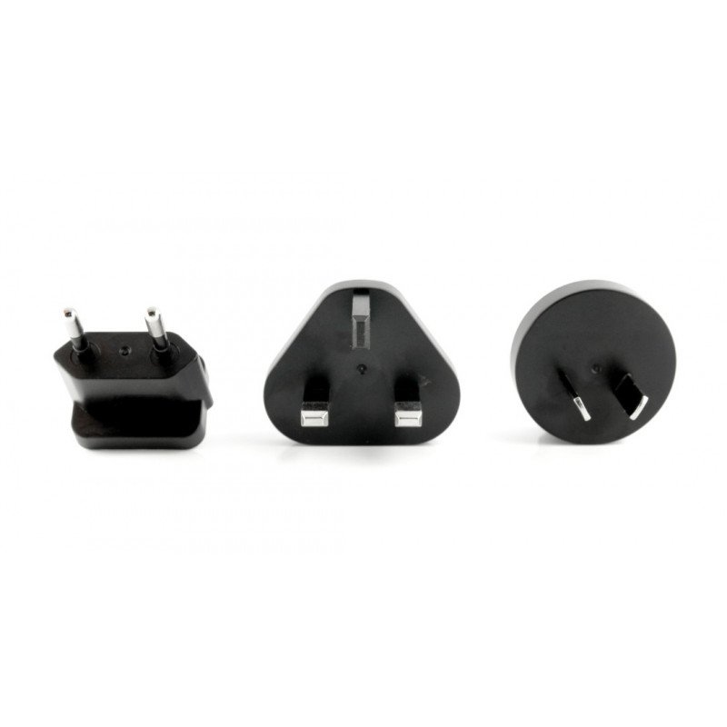 3x USB 3.4A Reiseadapter, US-, EUR-, UK-, AUS-Stecker, Schnellladung