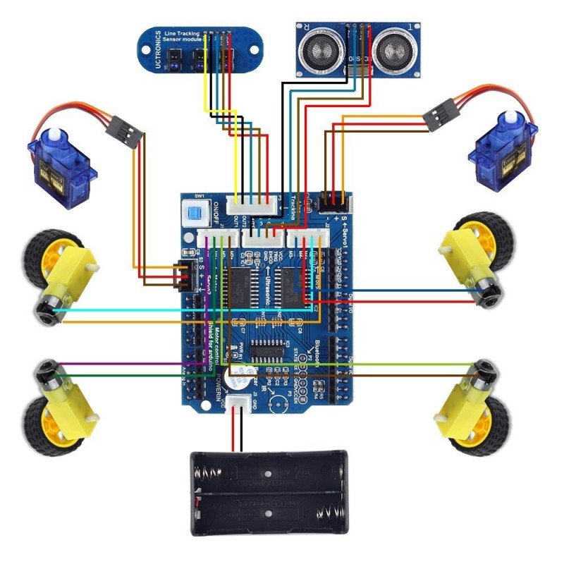 UCTRONICS - Ein Set zum Bau eines fahrenden Roboters
