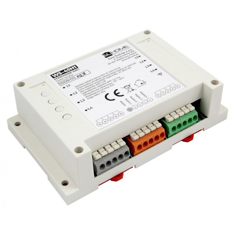 El Home WS-45H1 - 4-Kanal AC 230V / 16A Controller für DIN-Schiene - WiFi