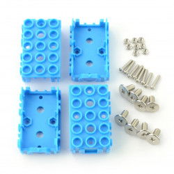 Grove - Modulabdeckung 1x2 blau - 4St.