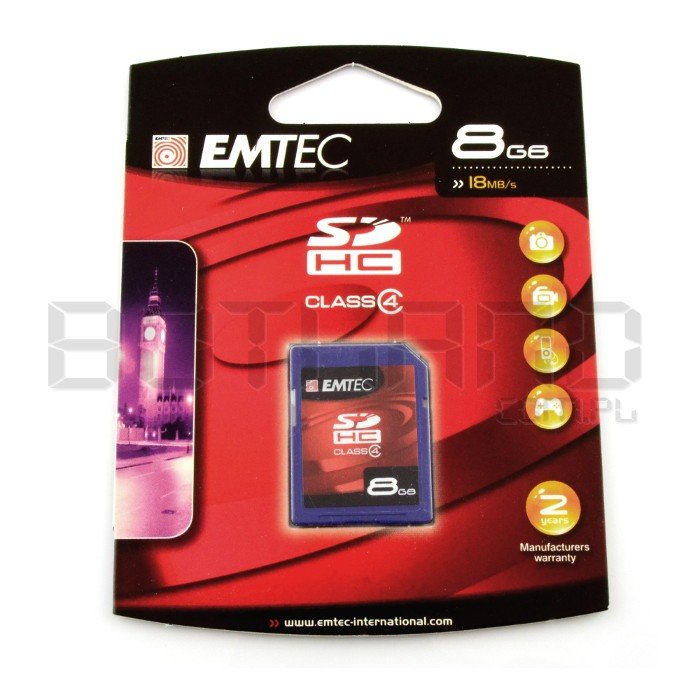 Emtec SD/SDHC 8GB Klasse 4 Speicherkarte