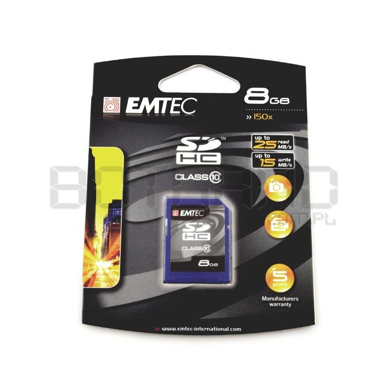 Emtec SD/SDHC 8 GB Klasse 10 Speicherkarte