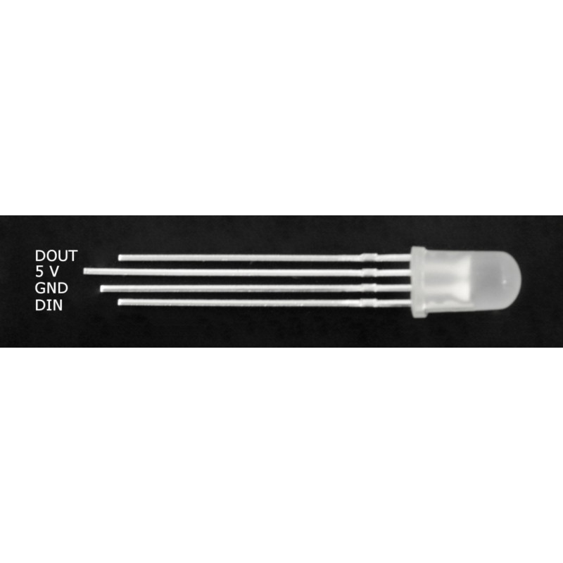 LED 5mm RGB WS2811 adressiert - 10St.