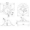 Power LED Star 3W - RGB mit Kühlkörper - zdjęcie 3