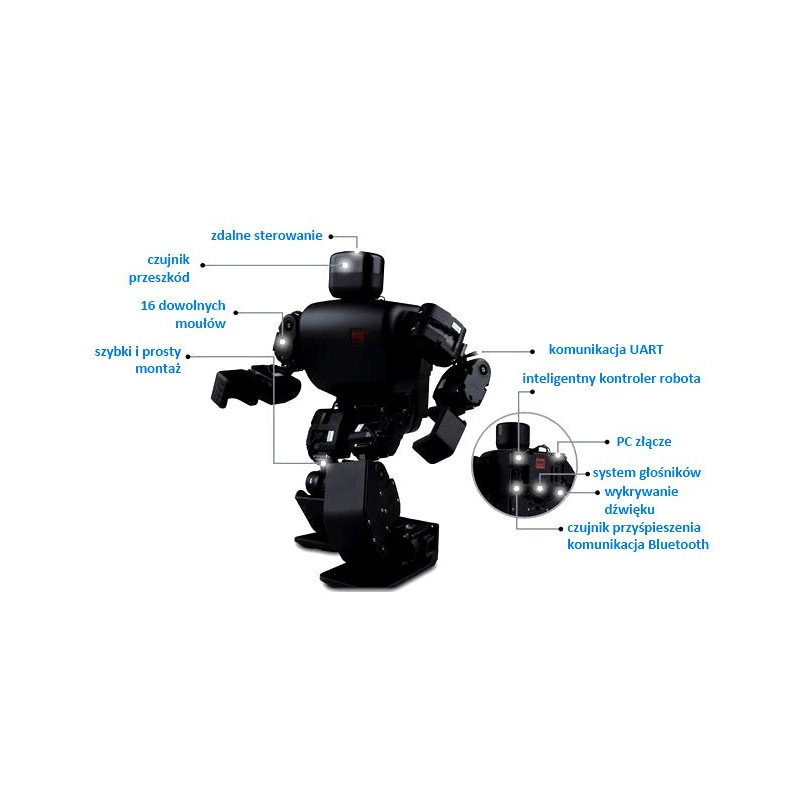 RoboBuilder 5720T Black - Bausatz zum Bau eines humanoiden Roboters