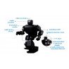 RoboBuilder 5720T Black - Bausatz zum Bau eines humanoiden Roboters - zdjęcie 2