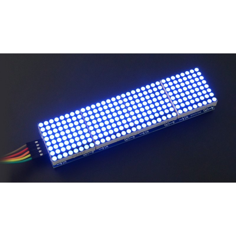 LED-Matrix 32x8 + Treiber MAX7219 - blau