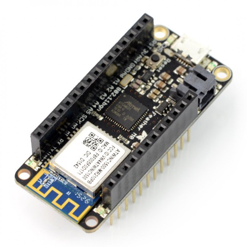 Adafruit Feather M0 WiFi 32-Bit + PCB-Antenne – mit Anschlüssen – kompatibel mit Arduino