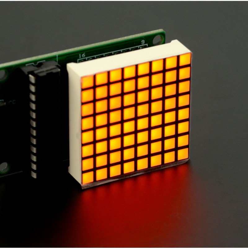 LED-Matrix 8x8 1,2 '' - klein 32x32mm - orange