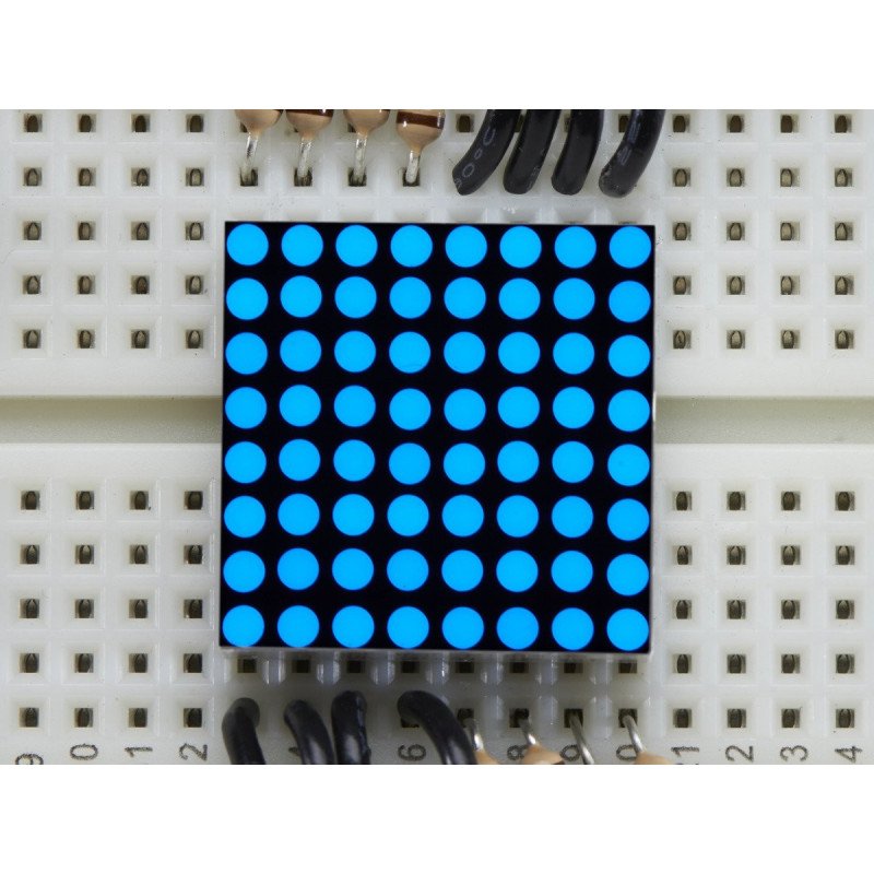 Miniatur-LED-Matrix 8x8 0,8 '' - blau