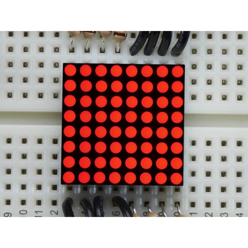 Miniatur-LED-Matrix 8x8 0,8 '' - rot