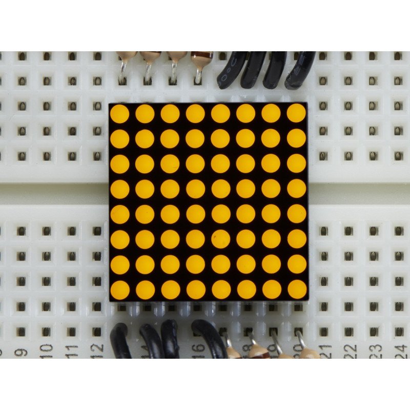Miniatur 8x8 0,8 '' LED-Matrix - gelb