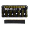PiMoroni Micro Dot pHAT - 6 5x7 LED-Arrays - Overlay für Raspberry Pi - grün - zdjęcie 2