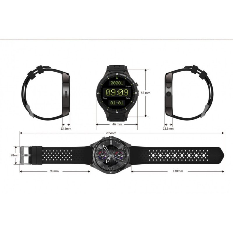Smartwatch KW88 Pro - Schwarz - Smartwatch