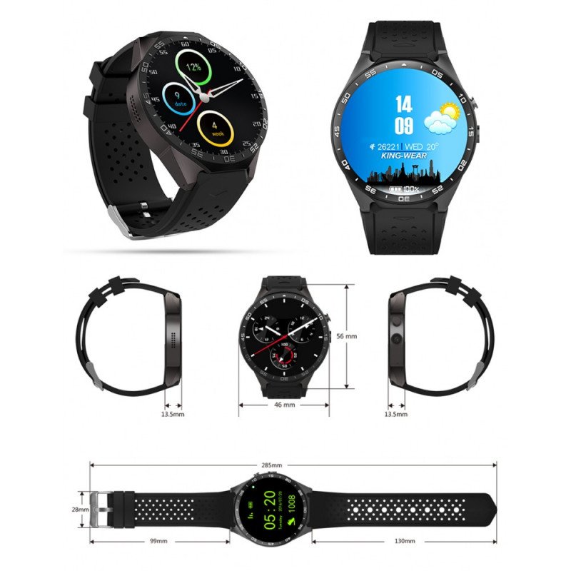 Smartwatch KW88 - Schwarz - Smartwatch