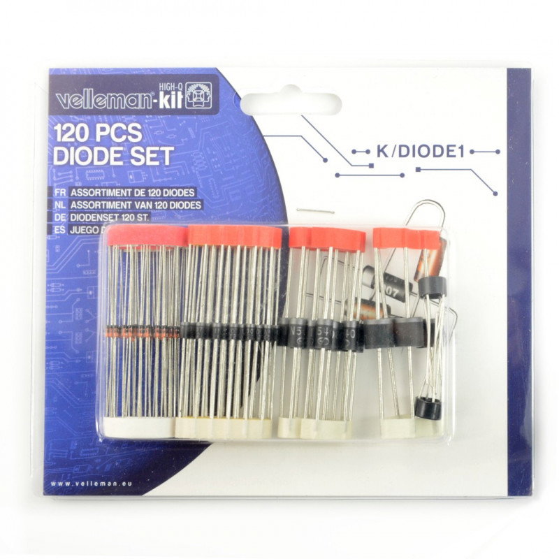 Satz Gleichrichterdioden Velleman K / DIODE1 - 120 Stk.