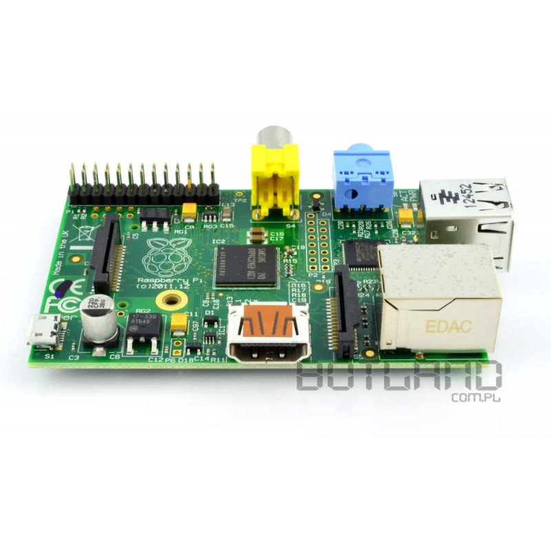 Raspberry Pi Modell B 512 MB RAM mit Speicherkarte + System