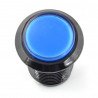Arcade Push Button 3,3 cm - schwarz mit blauer Hintergrundbeleuchtung - zdjęcie 1