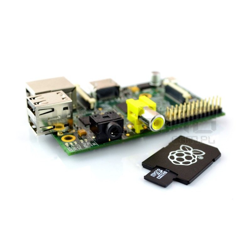 Raspberry Pi Modell B 512 MB RAM mit Speicherkarte + System