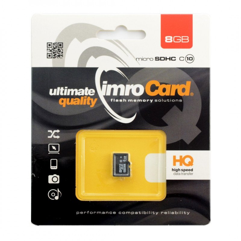 Imro Ultimate Quality microSD 8GB 30MB/s Speicherkarte, Klasse 10