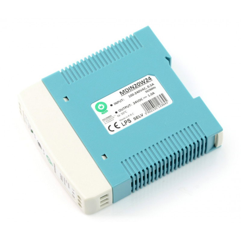 MDIN20W24 Netzteil für eine DIN-Schiene - 24V / 1A / 20W