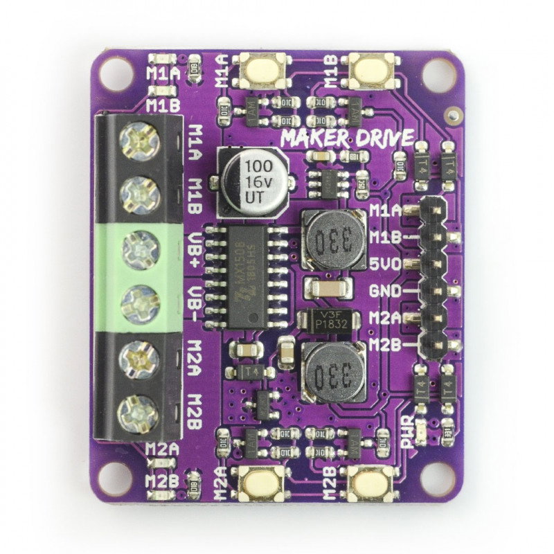 Cytron Maker Drive MX1508 - Zweikanal-Motortreiber mit 9,5 V / 1 A