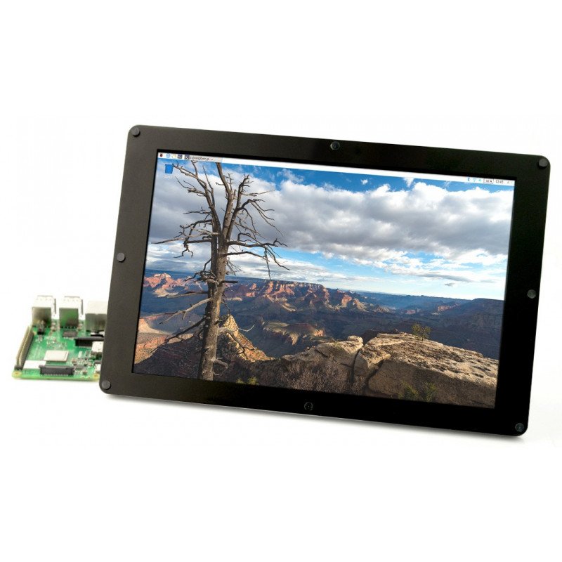 Seeed Studio LCD IPS-Bildschirm 10.1 '' 1200x1920px HDMI + USB für Raspberry Pi 3B + / 3B / 2B / Zero schwarzes Gehäuse