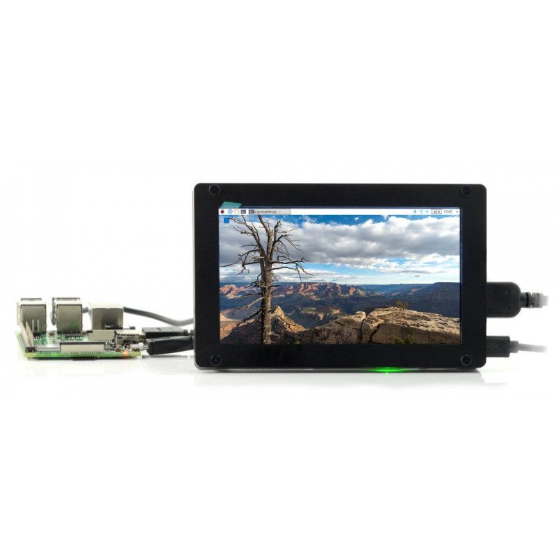 Seeed Studio LCD IPS-Bildschirm 5 "720x1280px HDMI + USB für Raspberry Pi 3B + / 3B / 2B / Zero schwarzes Gehäuse