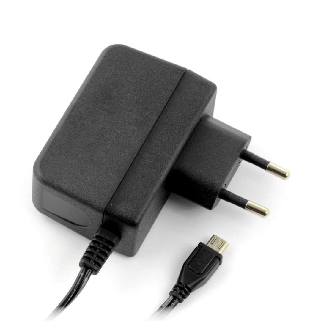 MicroUSB Netzteil 5.1V / 2.5A für Raspberry Pi 3B+ / 3A+ / 3B / 2B / Zero original T6716DV - schwarz