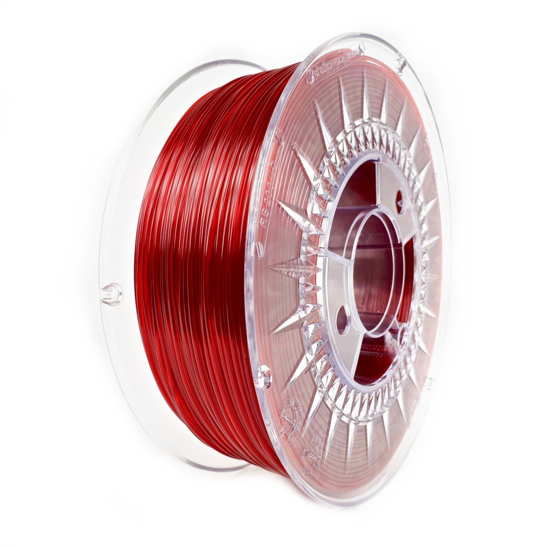 Filament Devil Design PET-G 1,75 mm 1 kg - Rubinrot Transparent