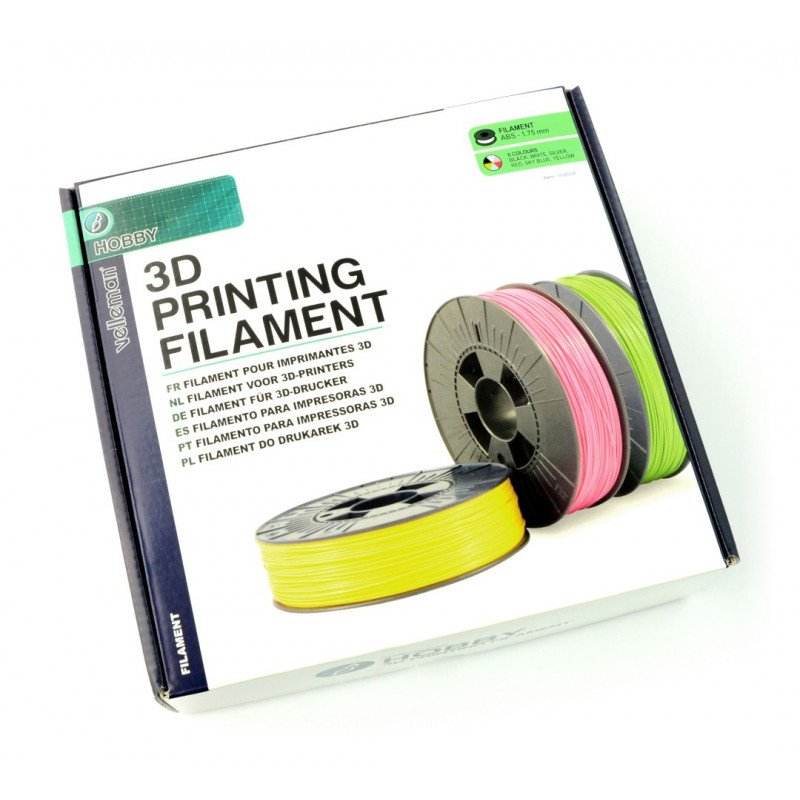 Velleman ABS-Filament-Set 1,75 mm - 6 Farben