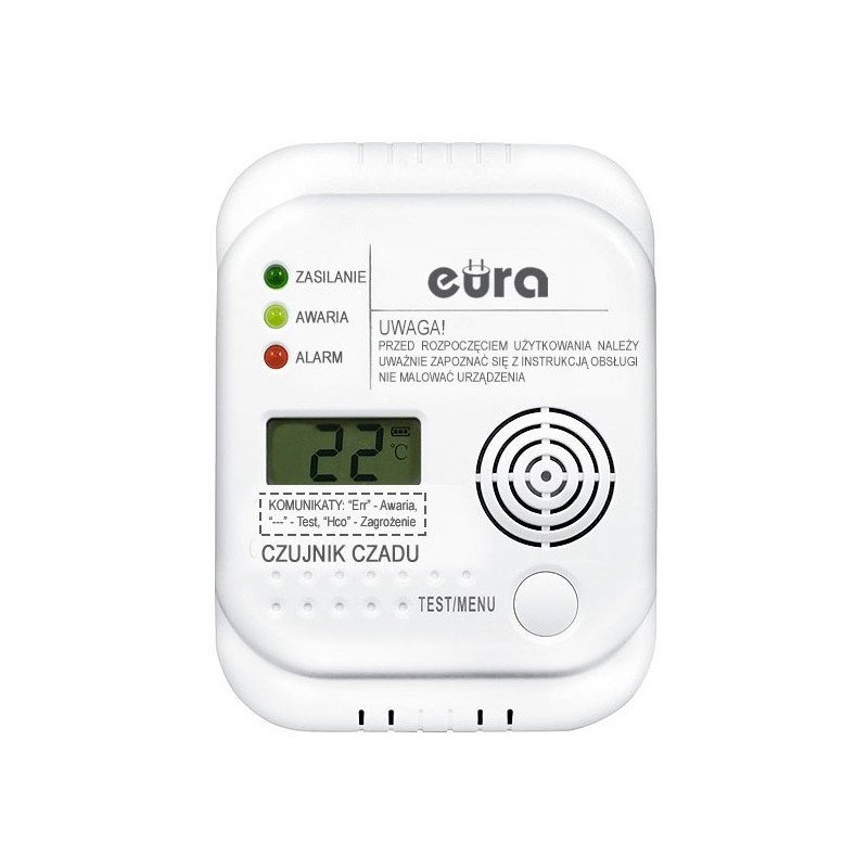 Eura-tech Eura CD-65A4 - Kohlenmonoxid (Kohlenmonoxid) Sensor LCD 4,5 V DC