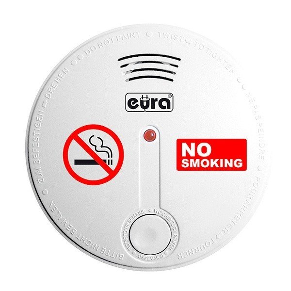 Eura-tech Eura SD-20B8 - Fotooptischer Zigarettenrauchmelder - 9V DC