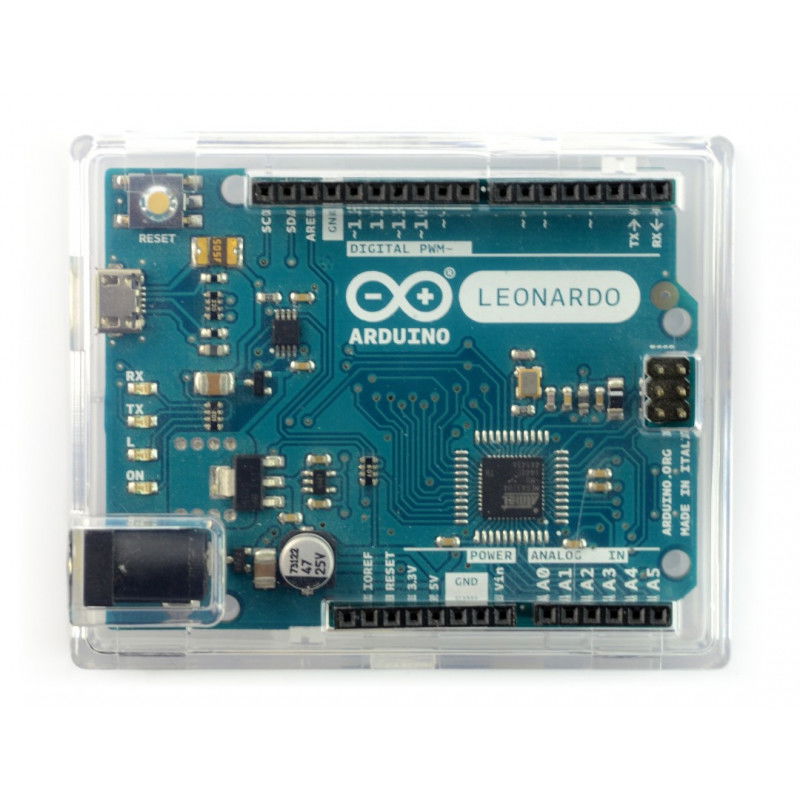 Gehäuse für Arduino Leonardo - transparent