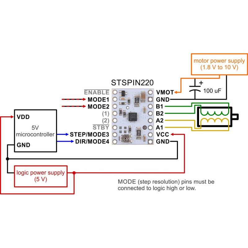 Pololu STSPIN220 - Schrittmotortreiber