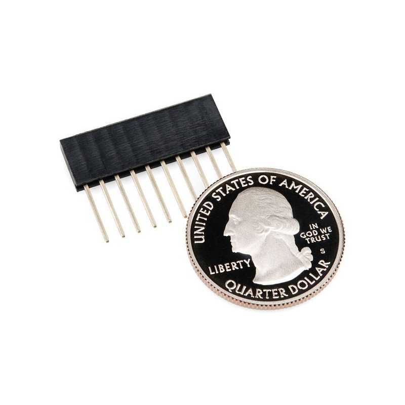 Erweiterte Buchse 1x10, 2,54mm Raster für Arduino - 5 Stk.