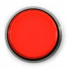 Arcade Push Button 60mm schwarzes Gehäuse - rot mit Hintergrundbeleuchtung - zdjęcie 1