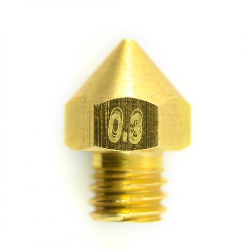 Düse 0,3 mm MK8 - Filament 1,75 mm - Kupfer