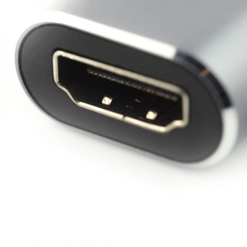 Adapter (HUB) USB Typ C auf HDMI / USB 3.0 / USB 2.0 / C Anschluss