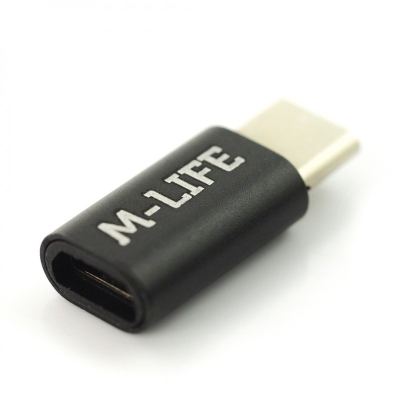 Micro-USB-Adapter - USB Typ C M-Life - schwarz