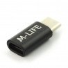 Micro-USB-Adapter - USB Typ C M-Life - schwarz - zdjęcie 2