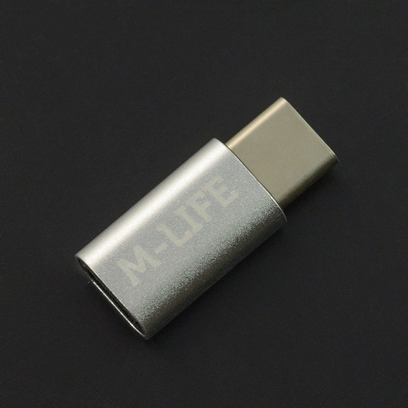 Micro-USB-Adapter - USB Typ C M-Life - Silber