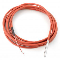 Wasserdichte Sonde mit Temperatursensor DS18B20 - 5m - braun