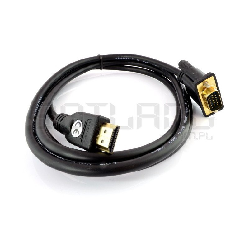 HDMI-VGA-Kabel - 1,5 m lang