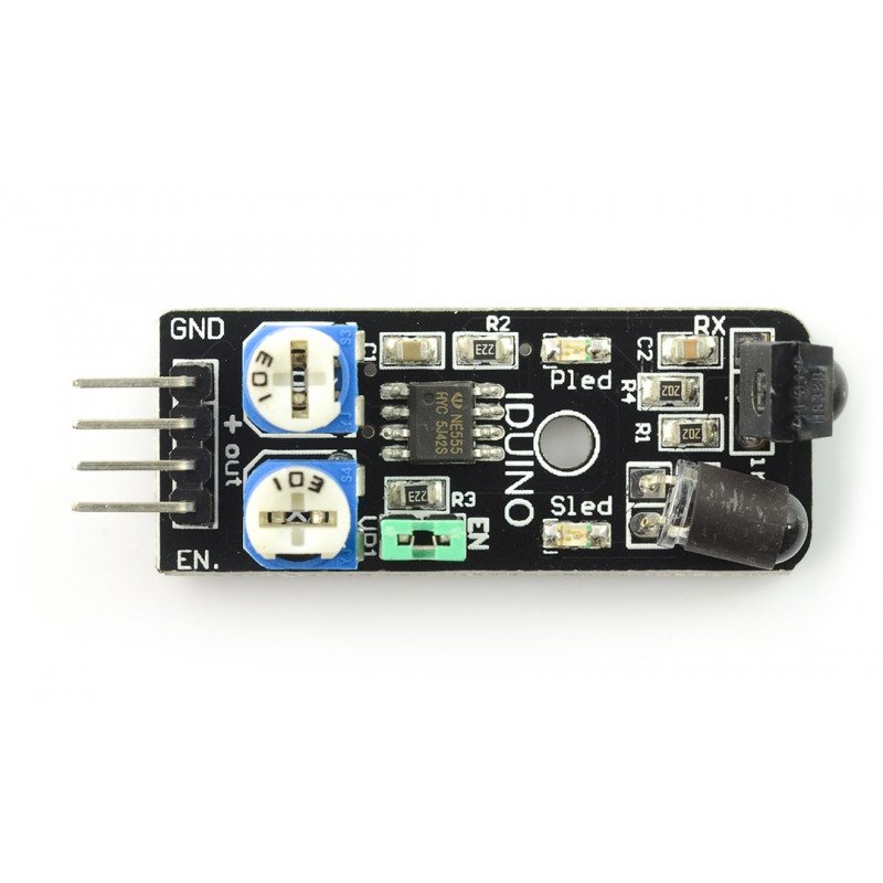 Iduino - Abstandssensor, reflektierend - Sender + IR-Empfänger - 3,3V / 5V - 40cm