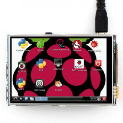 Touchscreen - resistives LCD TFT Display 3,5 '' 320x480px GPIO für Raspberry Pi